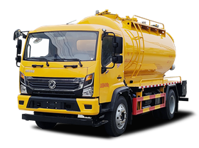 【汉成牌】东风股份D6清洗吸污车 3.5方清水罐+7方污水罐